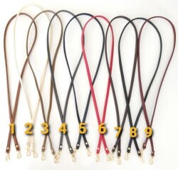 Angel Çanta Aksesuar Spagetti Model Çanta Sapı Bordo Renk Gümüş Metal - 2