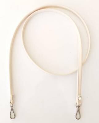 Angel Çanta Aksesuar Spagetti Model Çanta Sapı Krem Renk Gümüş Metal - 1