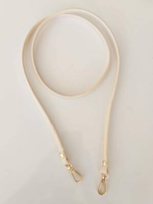Angel Çanta Aksesuar Spagetti Model Çanta Sapı Krem Renk Light Gold Metal - 1