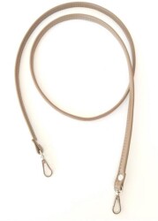 Angel Çanta Aksesuar Spagetti Model Çanta Sapı Vizon Renk Gümüş Metal - Angel Çanta Aksesuar