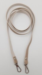 Angel Çanta Aksesuar Spagetti Model Dikişsiz Çanta Sapı Bej Renk Gümüş Metal - Angel Çanta Aksesuar