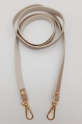 Angel Çanta Aksesuar Spagetti Model Dikişsiz Çanta Sapı Bej Renk Light Gold Metal - 1