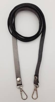 Angel Çanta Aksesuar Spagetti Model Dikişsiz Çanta Sapı Gri Renk Gümüş Metal - 1