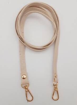 Angel Çanta Aksesuar Spagetti Model Dikişsiz Çanta Sapı Krem Renk Light Gold Metal - 1