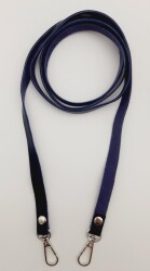 Angel Çanta Aksesuar Spagetti Model Dikişsiz Çanta Sapı Lacivert Renk Gümüş Metal - Angel Çanta Aksesuar