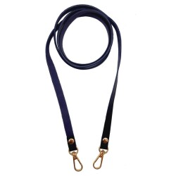 Angel Çanta Aksesuar Spagetti Model Dikişsiz Çanta Sapı Lacivert Renk Light Gold Metal - Angel Çanta Aksesuar