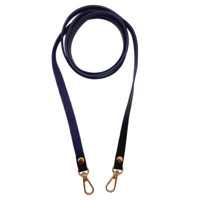 Angel Çanta Aksesuar Spagetti Model Dikişsiz Çanta Sapı Lacivert Renk Light Gold Metal - 1