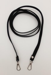 Angel Çanta Aksesuar Spagetti Model Dikişsiz Çanta Sapı Siyah Renk Gümüş Metal - Angel Çanta Aksesuar