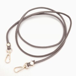 Angel Çanta Aksesuar Vizon Renk 5 mm Suni Deri Spagetti Model Çanta Sapı Light Gold Metal - 2