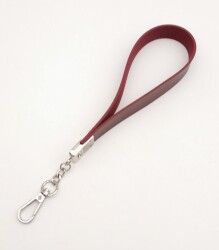 Angel Çanta Aksesuar Bordo Tek Kat Suni Deri Zincirli Elcik Gümüş Metal - 2