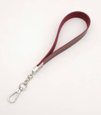 Angel Çanta Aksesuar Bordo Tek Kat Suni Deri Zincirli Elcik Gümüş Metal - 2