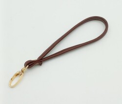 Angel Çanta Aksesuar Dikişli Suni Deri Bordo Renk Elcik Light Gold Metal - Angel Çanta Aksesuar