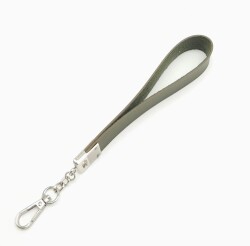 Angel Çanta Aksesuar Haki Tek Kat Suni Deri Zincirli Elcik Gümüş Metal - 2