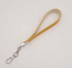 Angel Çanta Aksesuar Hardal Tek Kat Suni Deri Zincirli Elcik Gümüş Metal - 2