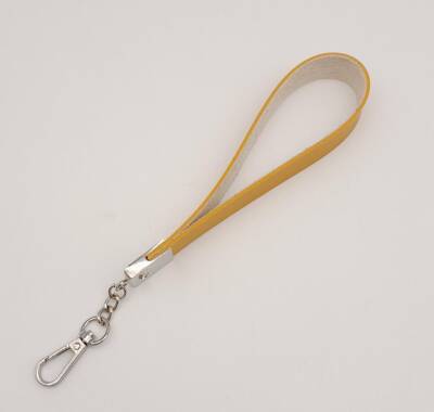 Angel Çanta Aksesuar Hardal Tek Kat Suni Deri Zincirli Elcik Gümüş Metal - 2