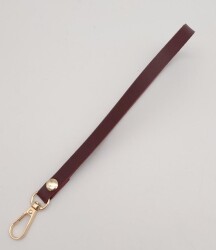 Angel Çanta Aksesuar İnce Tek Kat Suni Deri Bordo Elcik Light Gold Metal - Angel Çanta Aksesuar