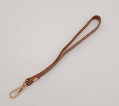 Angel Çanta Aksesuar İnce Tek Kat Suni Deri Taba Elcik Light Gold Metal - 2