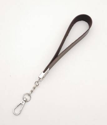 Angel Çanta Aksesuar Kahverengi Tek Kat Suni Deri Zincirli Elcik Gümüş Metal - 2