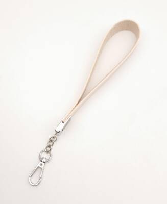 Angel Çanta Aksesuar Krem Tek Kat Suni Deri Zincirli Elcik Gümüş Metal - 2