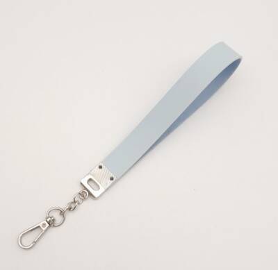 Angel Çanta Aksesuar Mavi Tek Kat Suni Deri Zincirli Elcik Gümüş Metal - 3