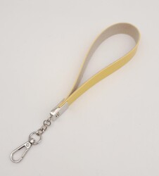 Angel Çanta Aksesuar Sarı Tek Kat Suni Deri Zincirli Elcik Gümüş Metal - 2