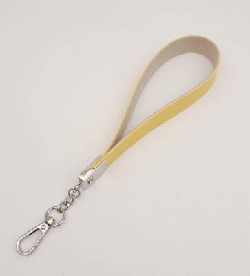 Angel Çanta Aksesuar Sarı Tek Kat Suni Deri Zincirli Elcik Gümüş Metal - 2