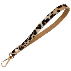 Angel Çanta Aksesuar Suni Deri Elcik Leopar Desen Light Gold Metal - 3