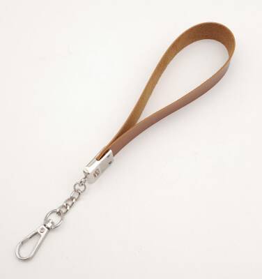 Angel Çanta Aksesuar Taba Tek Kat Suni Deri Zincirli Elcik Gümüş Metal - 2