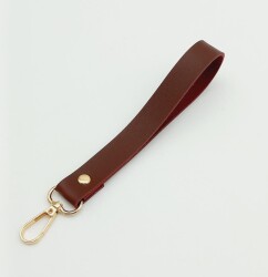 Angel Çanta Aksesuar Tek Kat Suni Deri Bordo Renk Elcik Light Gold Metal - Angel Çanta Aksesuar