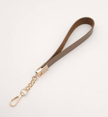 Angel Çanta Aksesuar Vizon Tek Kat Suni Deri Zincirli Elcik Light Gold Metal - 2