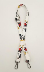 Angel Çanta Aksesuar 90 Cm Miki Mouse Desenli Kırmızı Renk Ayarlamalı Çanta Sapı - Angel Çanta Aksesuar