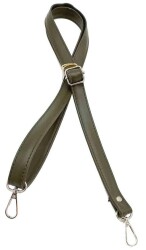 Angel Çanta Aksesuar Haki Yeşili 125X2 Cm Çanta Sapı Sürgütlü Gümüş Metal - Angel Çanta Aksesuar