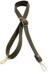 Angel Çanta Aksesuar Haki Yeşili 125X2 Cm Çanta Sapı Sürgütlü Light Gold Metal - Angel Çanta Aksesuar