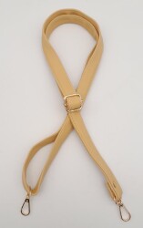 Angel Çanta Aksesuar Hardal 125X2 Cm Sürgütlü Çanta Sapı Light Gold Metal - Angel Çanta Aksesuar