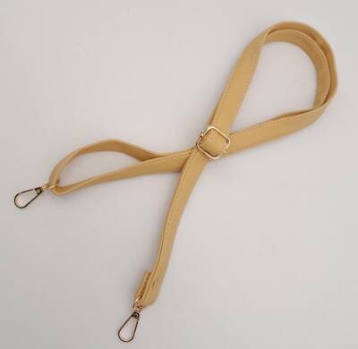 Angel Çanta Aksesuar Hardal 125X2 Cm Sürgütlü Çanta Sapı Light Gold Metal - 3