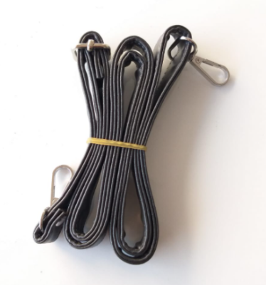 Angel Çanta Aksesuar Koyu Gri 125X2 Cm Çanta Sapı Sürgütlü Gümüş Metal - 1