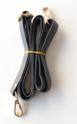 Angel Çanta Aksesuar Koyu Gri 125X2 Cm Çanta Sapı Sürgütlü Light Gold Metal - Angel Çanta Aksesuar