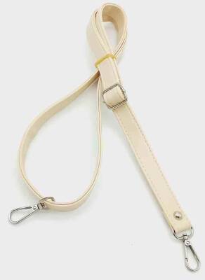 Angel Çanta Aksesuar Krem 125X2 Cm Çanta Sapı Sürgütlü Gümüş Metal - 1