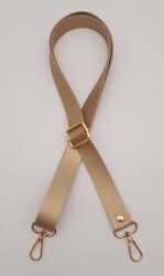 Angel Çanta Aksesuar Suni Deri Ayarlı Çanta Sapı 120X2.4 Cm Gold Renk Gold Metal - Angel Çanta Aksesuar