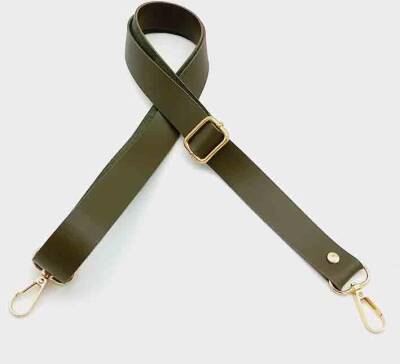 Angel Çanta Aksesuar Suni Deri Ayarlı Çanta Sapı 120X2.4 Cm Haki Light Gold Metal - 1