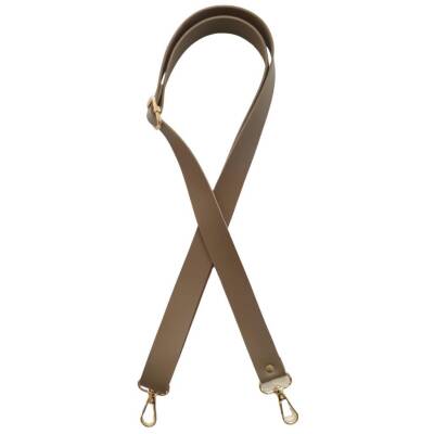 Angel Çanta Aksesuar Suni Deri Ayarlı Çanta Sapı 120x2.4 cm Vizon Renk Light Gold Metalli - 1