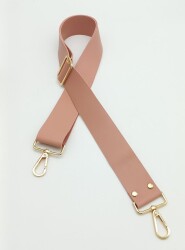 Angel Çanta Aksesuar Suni Deri Pudra 120X4 Cm Çanta Sapı Kalsap Light Gold Metalli - Angel Çanta Aksesuar