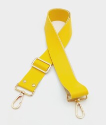 Angel Çanta Aksesuar Suni Deri Sarı 120X4 Cm Çanta Sapı Kalsap Light Gold Metalli - Angel Çanta Aksesuar