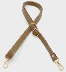 Angel Çanta Aksesuar Vizon 125X2 Cm Çanta Sapı Sürgütlü Light Gold Metal - Angel Çanta Aksesuar