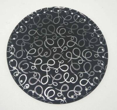 Angel Çanta Aksesuar 20 Cm Desenli Yuvarlak Plaka, Taban - 1