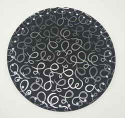 Angel Çanta Aksesuar 20 Cm Desenli Yuvarlak Plaka, Taban - Angel Çanta Aksesuar