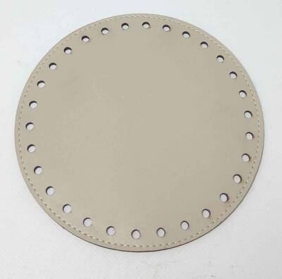 Angel Çanta Aksesuar Açık Vizon Renk 16 Cm Yuvarlak Taban Plaka - 1