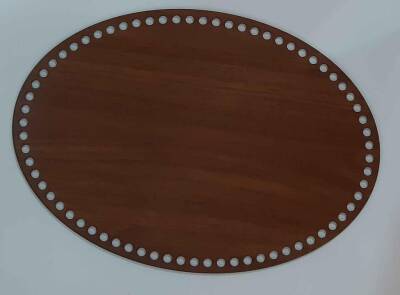 Angel Çanta Aksesuar Ahşap 35X25 Cm Oval Plaka - 1