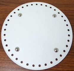 Angel Çanta Aksesuar Beyaz Renk 20 Cm Yuvarlak Taban - Angel Çanta Aksesuar