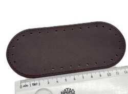 Angel Çanta Aksesuar Koyu Kahve Renk 14x6 Cm Oval Çanta Tabanı Telefon Çantası Tabanı - Angel Çanta Aksesuar
